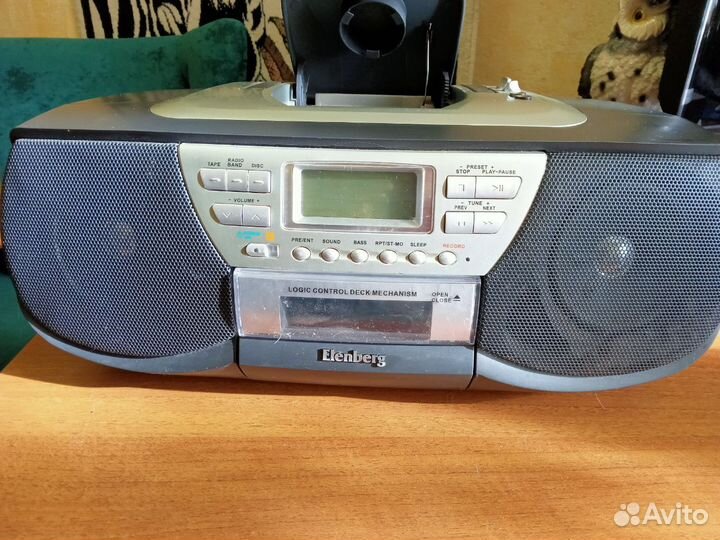 Elenberg Кассетная CD DVD магнитола на запчасти