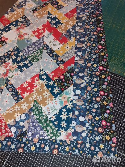 Штора лоскутная в стиле Витраж на кухню/дача/дом