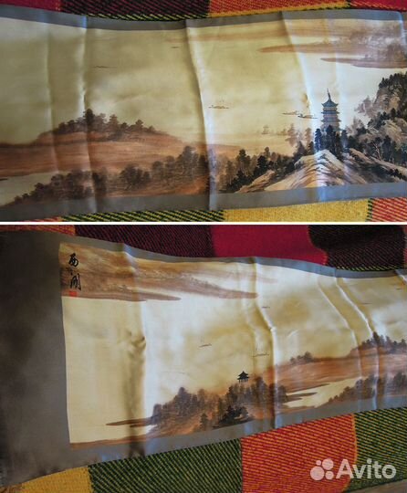 Шарф 100% натуральный шелк