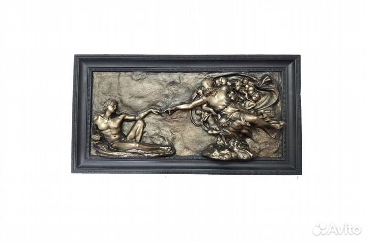 Барельеф Сотворение Адама Скульптура панно картина