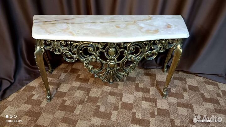 Консоль бронза + натуральный Оникс (Иран)