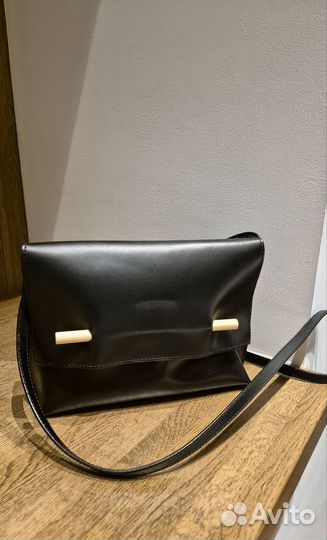 Сумка женская натуральная кожа черная