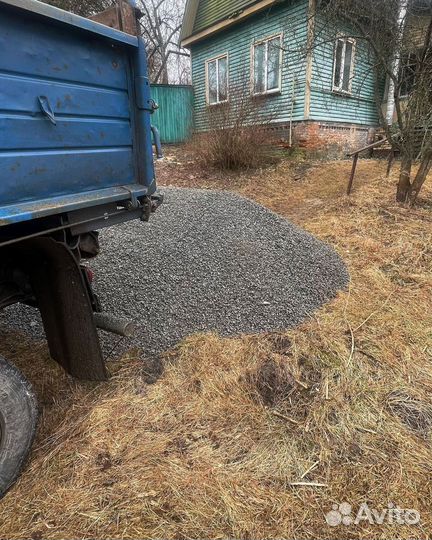 Щебень гравийный с доставкой