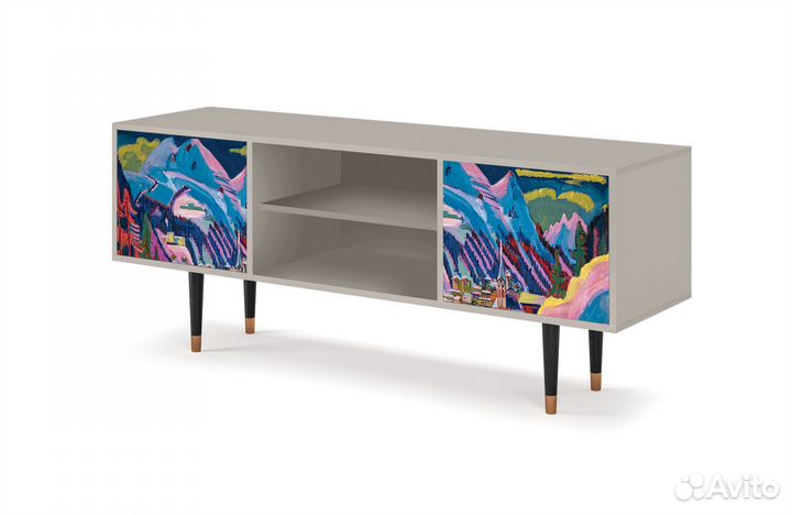 Тв-тумба T2 - Сатин - Davos Winter