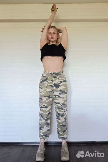 Джинсы милитари