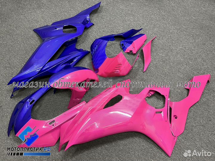 Yamaha YZF R6 2017-2019 пластик / аквапринт карбон