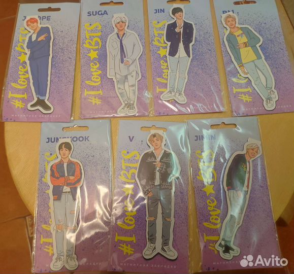 Магнитные закладки BTS