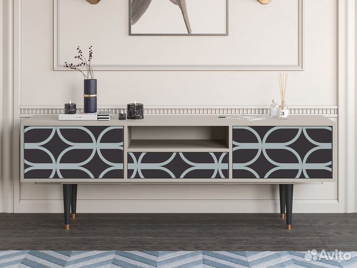 Тв-тумба T6 - Сатин - Braided Blue