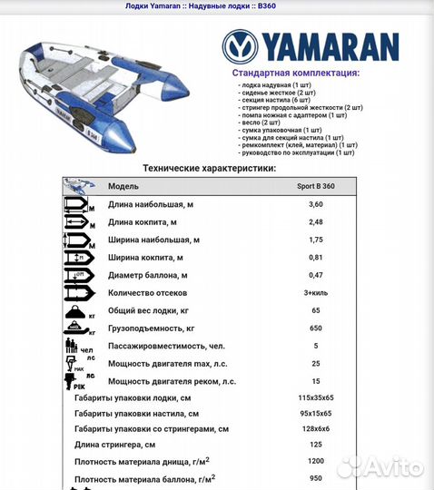 Надувная лодка пвх бу