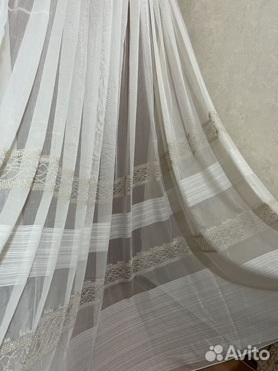 Шикарный, новый Тюль бамбук