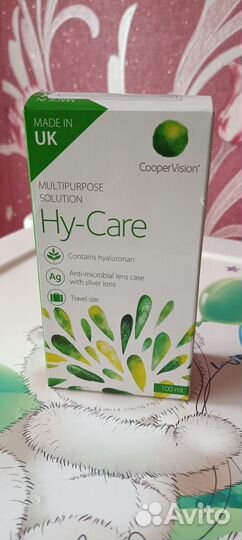 Раствор для конт. линз Hy-Care 2шт. по 250мл+100мл