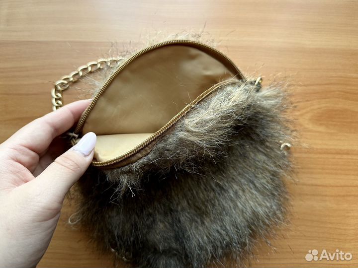 Сумки клатч, меховая, детская, поясная