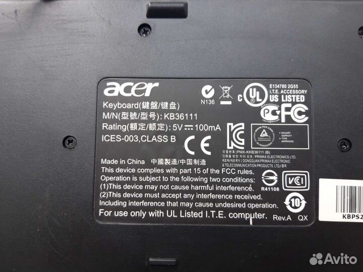 Клавиатура Acer