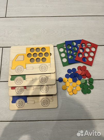 Детские игрушки сортеры из дерева