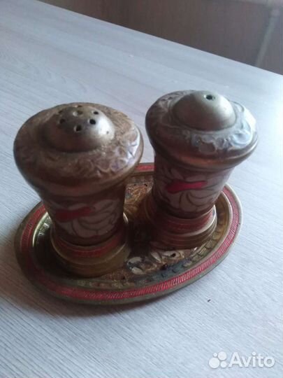 Набор для специй индийский. Латунь