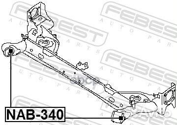 Сайлентблок задней балки nissan juke F15 2010.0