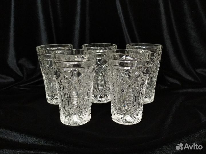 Хрустальные стаканы стопки хрусталь СССР