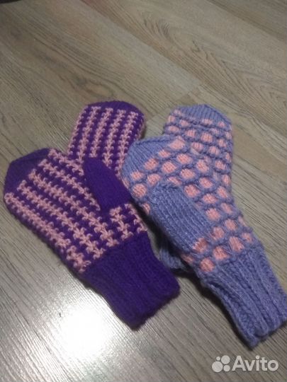 Варежки женские ручная работа