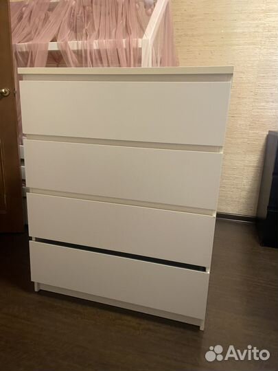 Комод IKEA белый бу