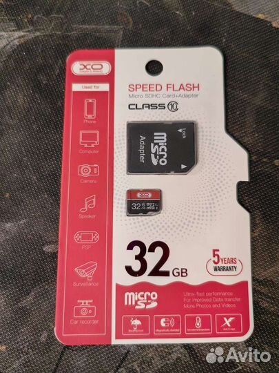Карта памяти MicroSD 32 гб