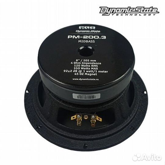 Динамики мидбас Dynamic State PM-200.3 PRO Series