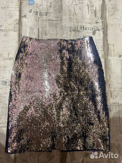 Юбка с пайетками