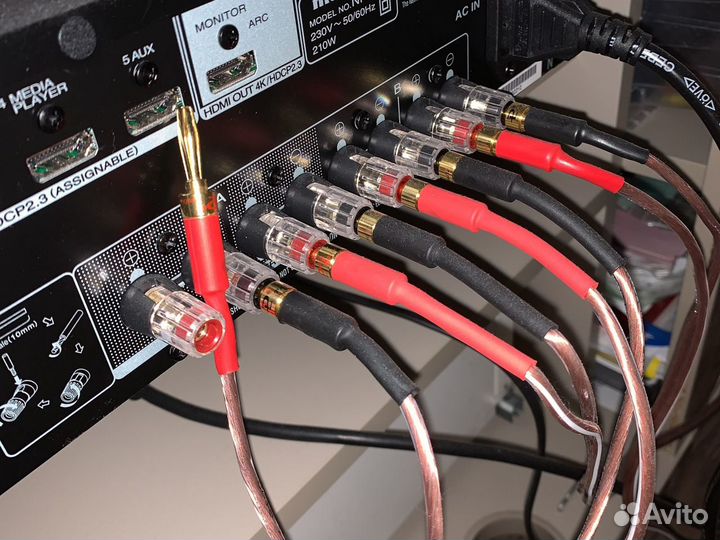 Акустические коннекторы тип банан медь\позолота