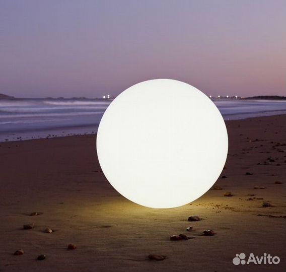 Уличный светильник шар RGB 30 см матовый IP65 220В
