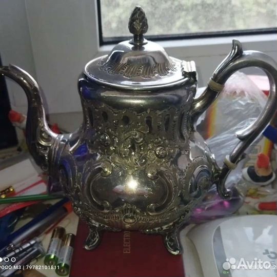 Чайник заварочный антикварный на подарок для интер