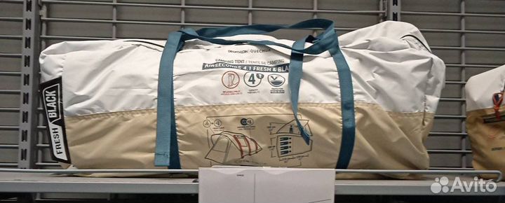 Палатка Quechua AIR seconds 4.1 fresh&black