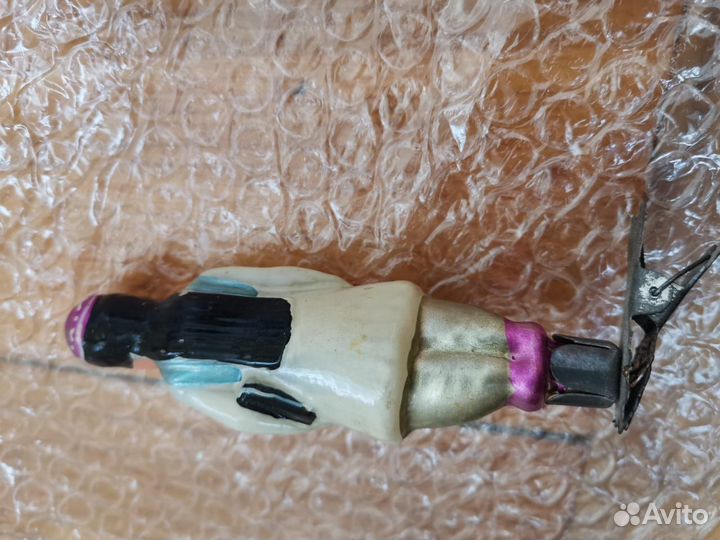 Ёлочная игрушка редкая Таджичка СССР ранняя