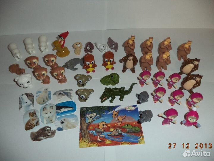 Пакет 300 игрушек из киндер-сюрприза 2012-2017 гг