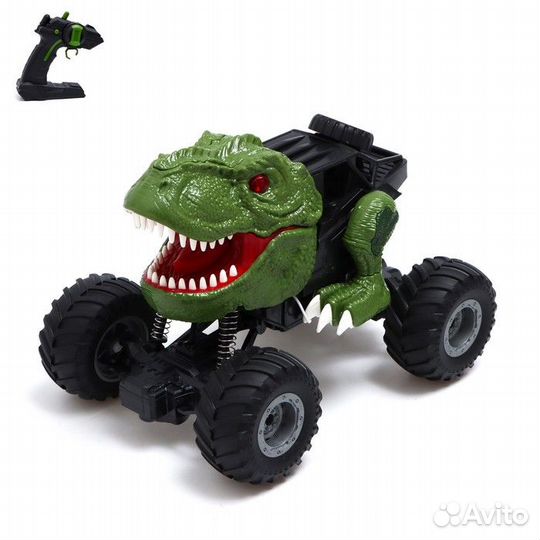 Джип р/у dino, свет и звук, дым, раб. от аккум