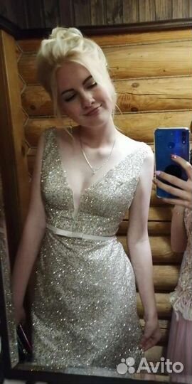 Выпускное(свадебное) платье с накидкой