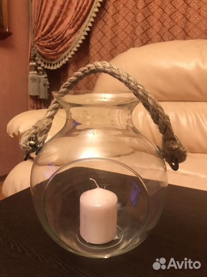 Подсвечник стеклянный