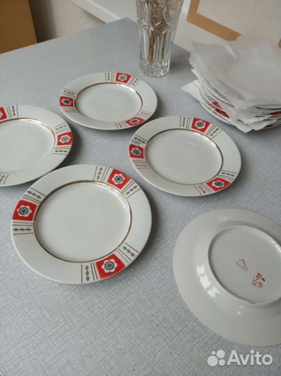 Тарелочки фарфор, ссср60-70гг