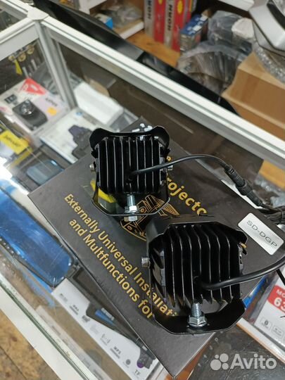 Туманки LED laser универсальные белый, желтый