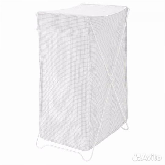 Корзина, икеа Torkis для белья, белый/серый, 90 л