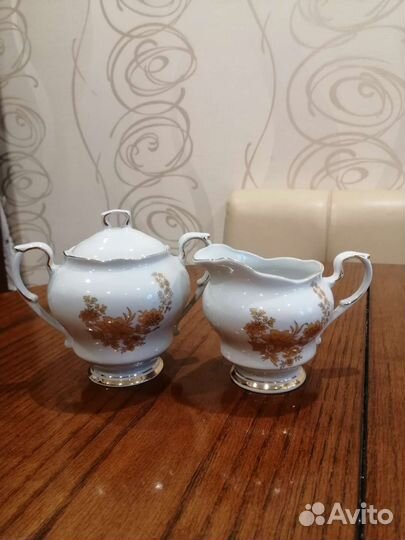 Кофейный сервиз золотая роспись