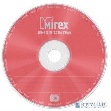 Mirex Диск DVD+R 8.5 Gb, 8x, Slim Case (1), Dual L