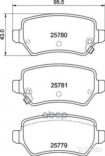 Колодки тормозные дисковые зад NP6153 nissh