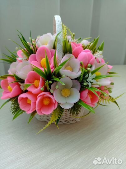 Мыло ручной работы,букеты