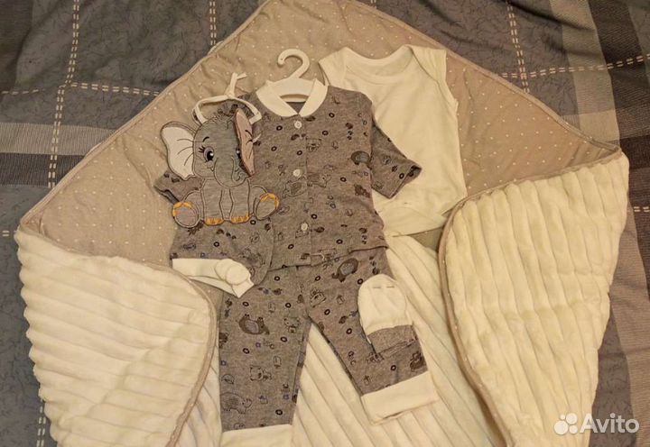 Одеяло на выписку весна-осень