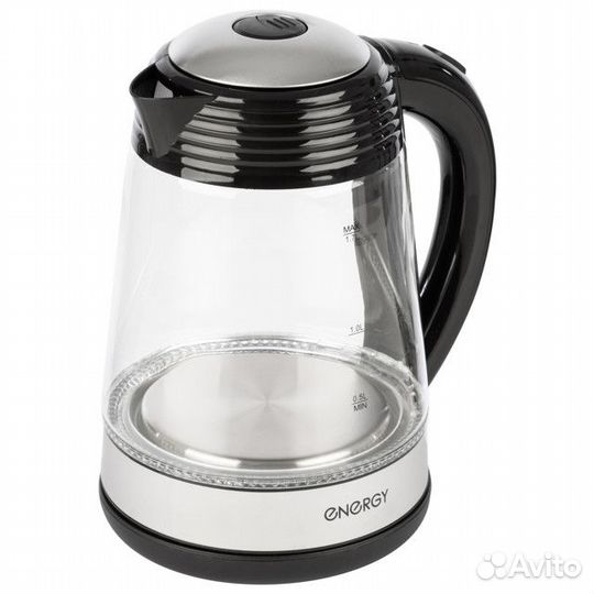 Чайник energy E-251 2200Вт 1,7л стекло черный