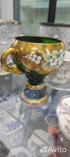 Бокал,рюмер Богемия смальта