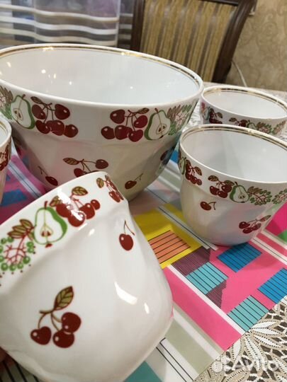 Набор посуды для фруктового салата. 6пр