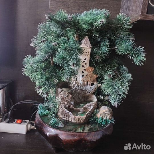 Декоративный водопад с подсветкой