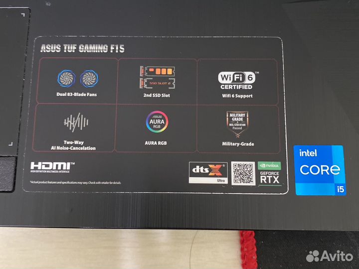 Asus tuf gaming f15 3050 Laptop 4Gb