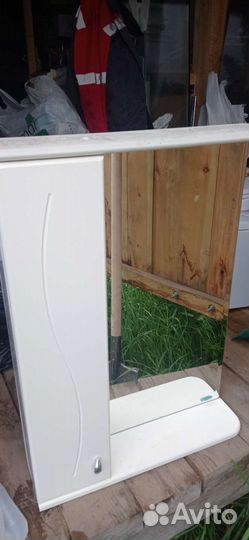 Тумба для ванной бу+зеркало