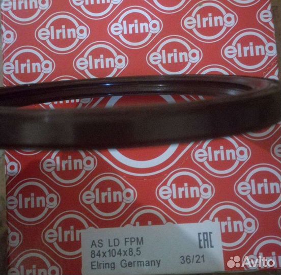 Сальник коленвала Nissan X-trail коренной Elring